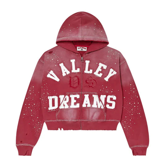 VALE FOREVER (VALLEY DREAMS) CLASSICO ZIP UP RUBY RED