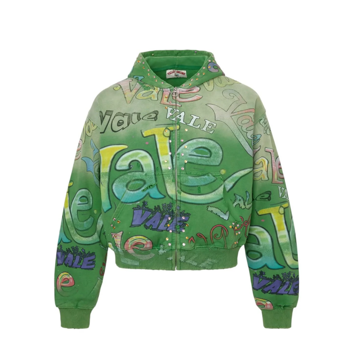 Valley Dreams - Vale Forever Spearmint Zip Up Green