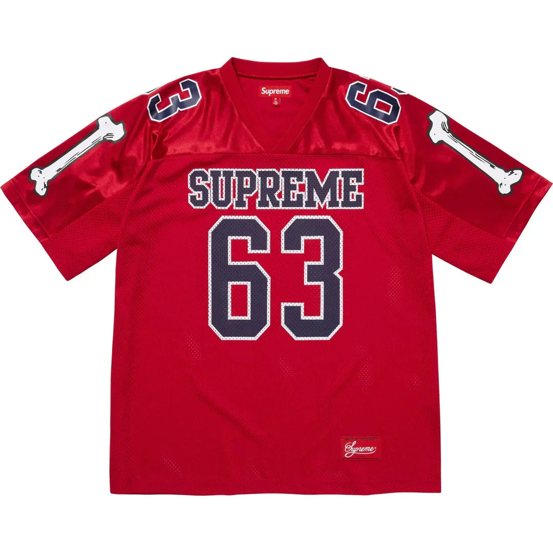 Supreme Bones Football Jersey Lサイズ レッド 2025FW】Supreme Bones Football Jersey (Supreme/シャツ) 121672166