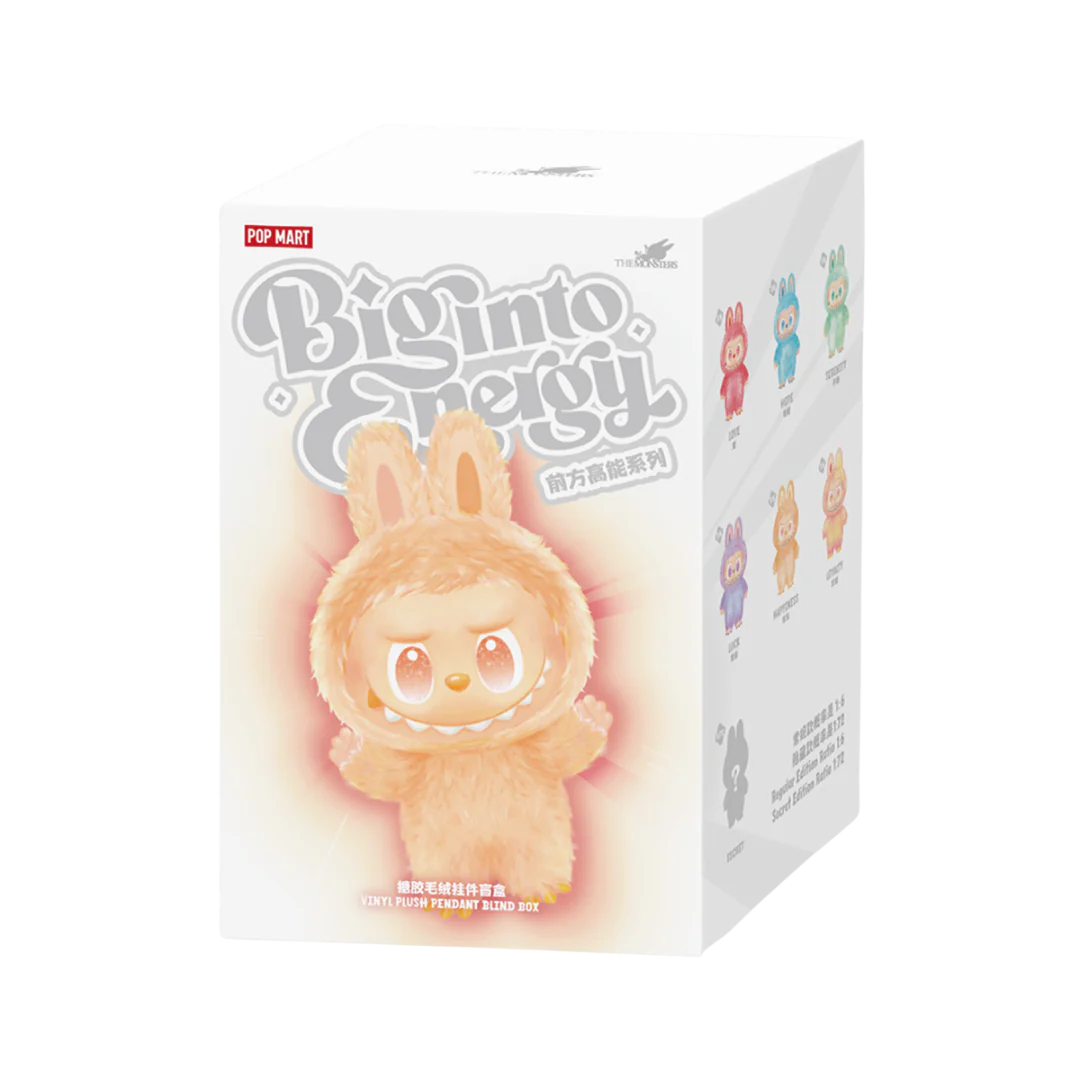 POP MART LABUBU THE MONSTERS BIG INTO ENERGY VINYL PLUSH BLIND BOX SINGLE