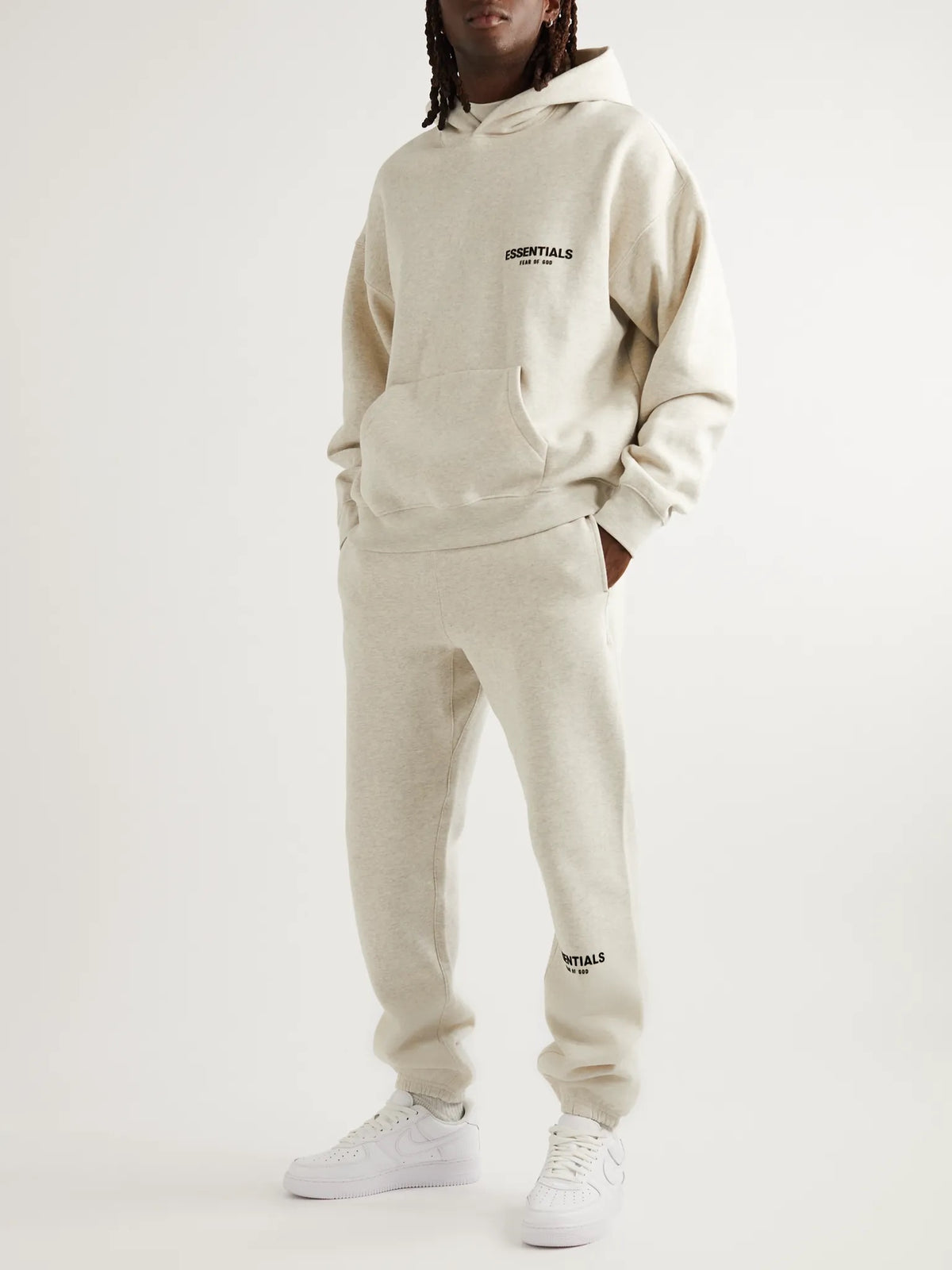 Fear Of God Essentials Tracksuit SS22 “Light Oatmeal”