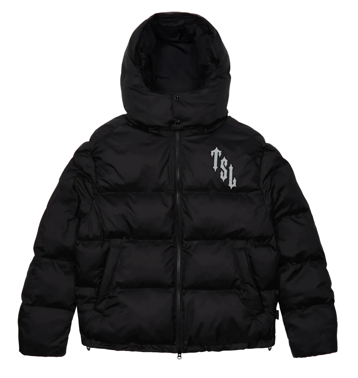 TRAPSTAR SHOOTERS HOODED PUFFER JACKET - BLACK / REFLECTIVE