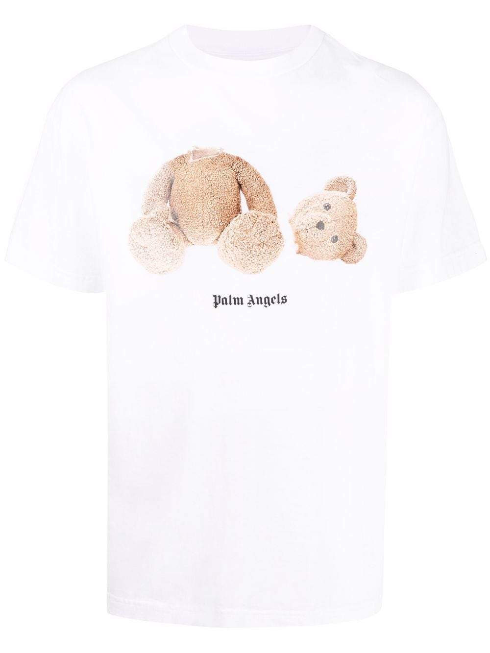 PALM ANGELS Bear Graphic T-shirt White