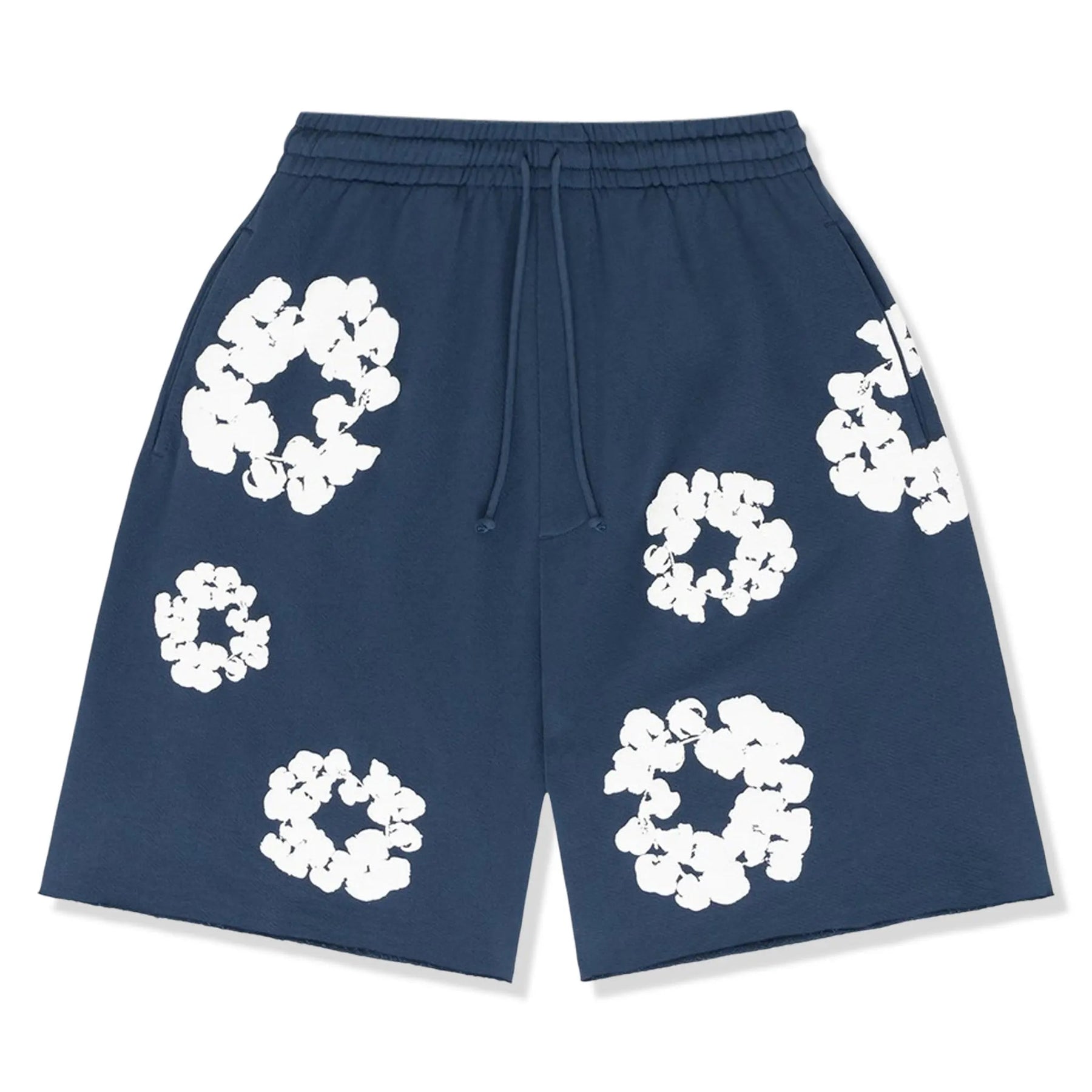 Denim Tears The Cotton Wreath Navy Shorts