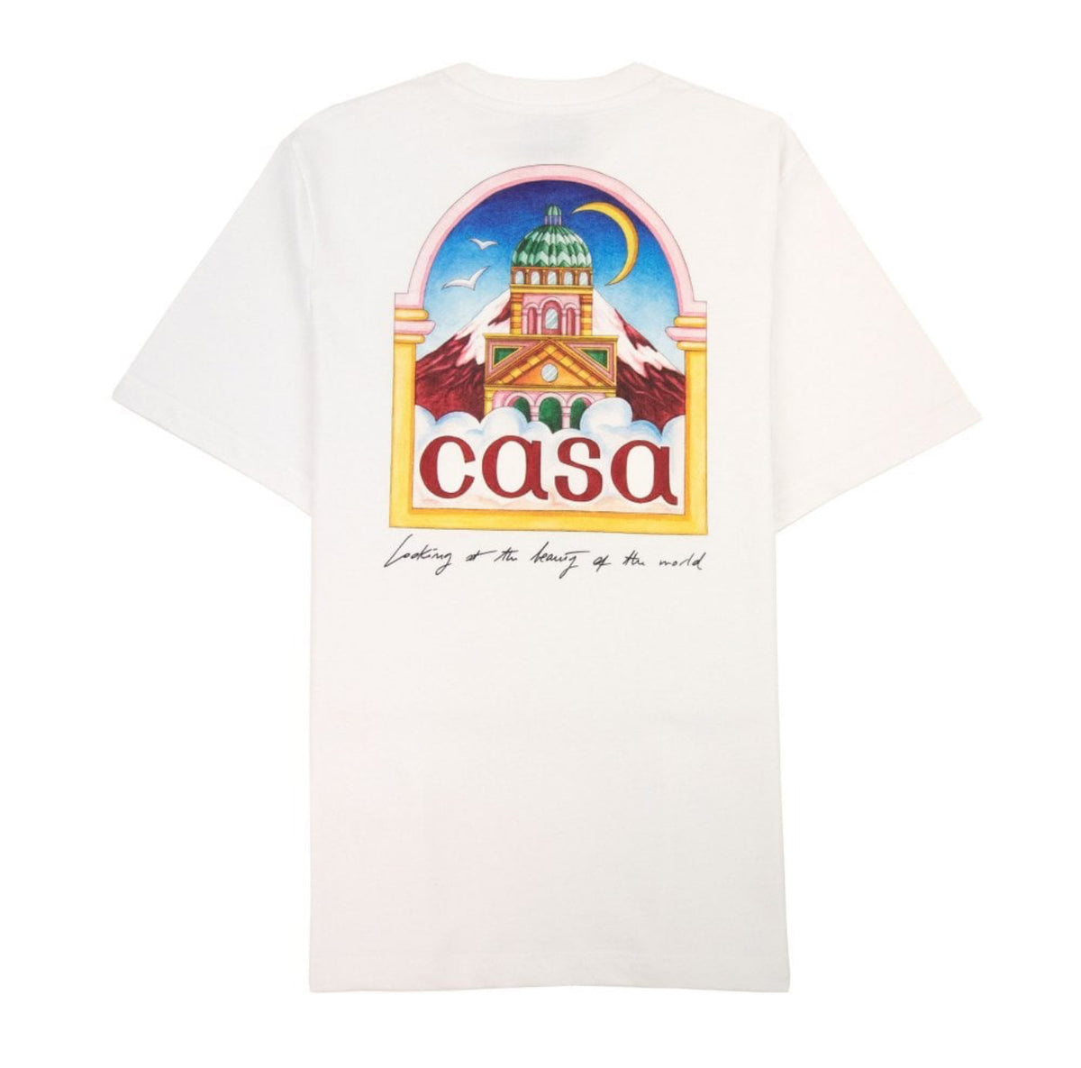 Casablanca Vue De L'Arche organic-cotton T-shirt