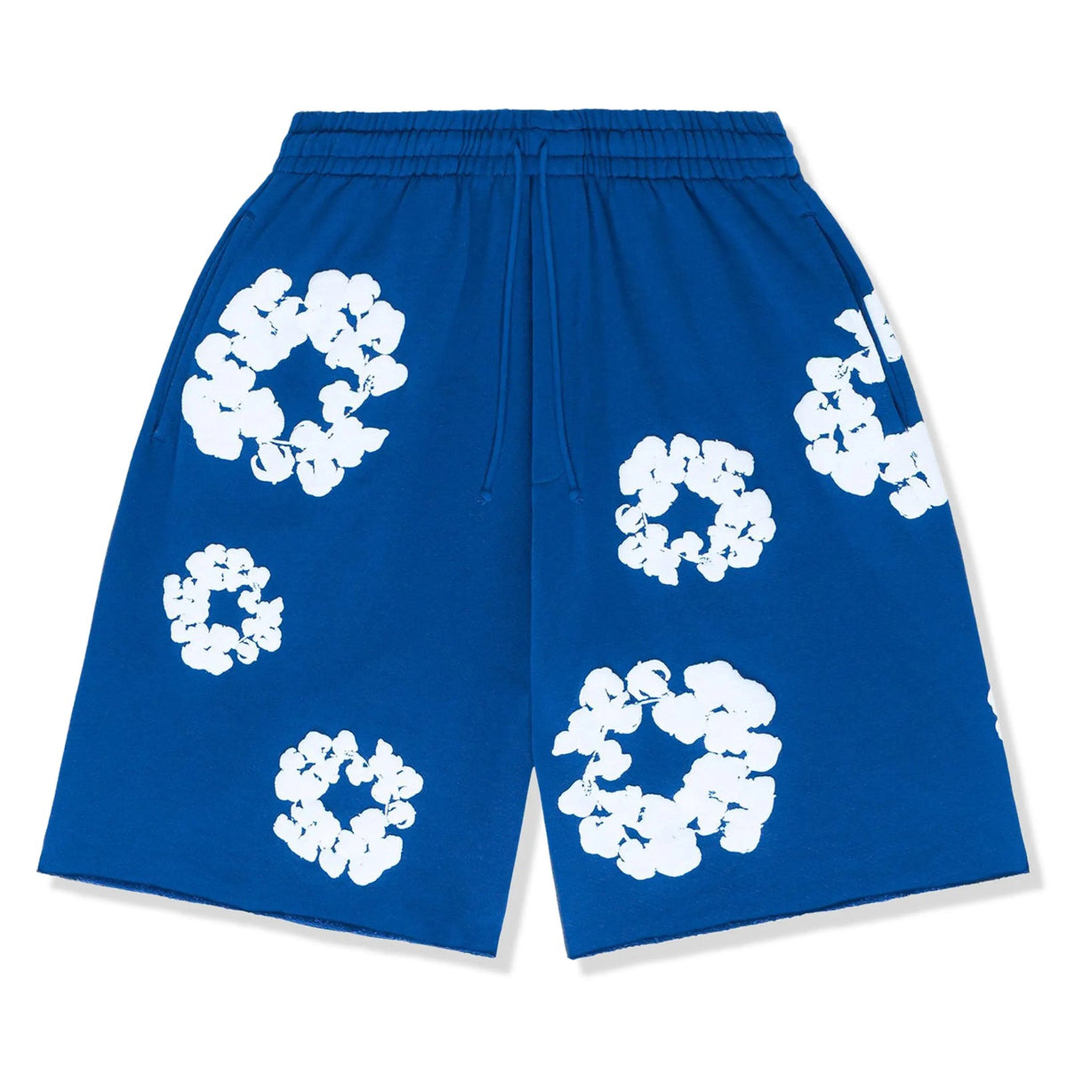 Denim Tears The Cotton Wreath Royal Blue Shorts