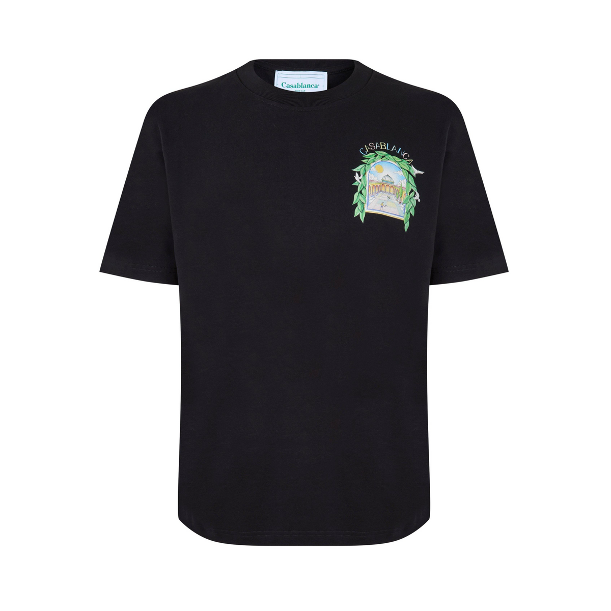 Casablanca Men's Graphic Cotton L'Arche Tennis Club T-Shirt Black