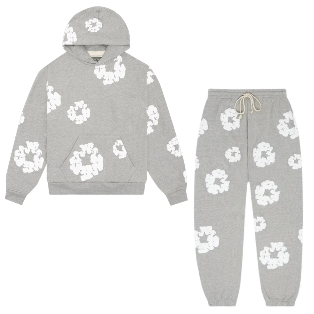 Denim Tears Cotton Wreath Tracksuit Grey