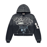 VALE FOREVER (VALLEY DREAMS) - RELIGION ZIP UP [BLACK]