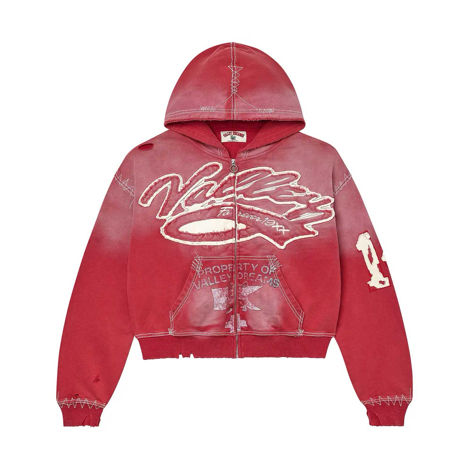 VALE FOREVER (VALLEY DREAMS) - RELIGION ZIP UP [RED]