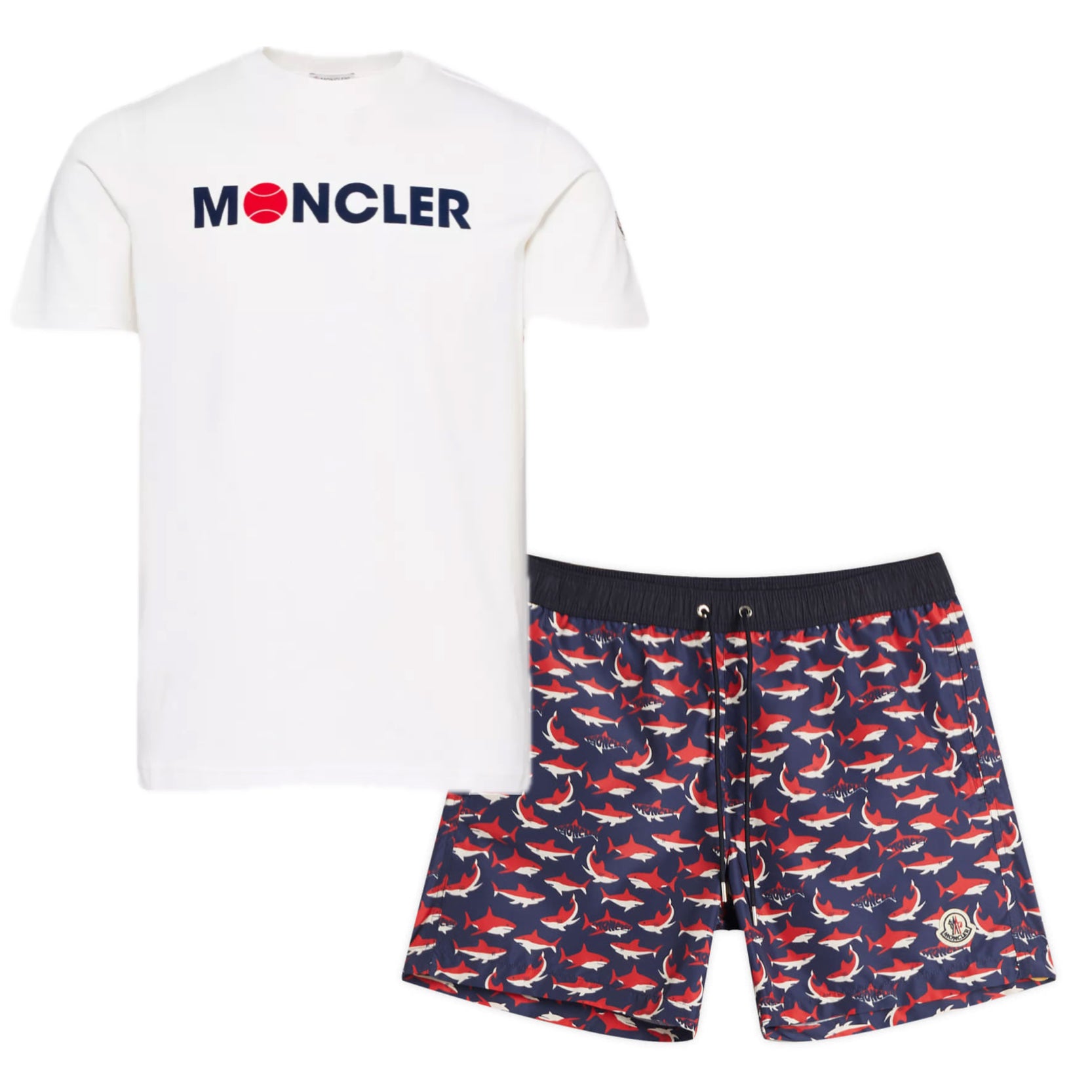 Moncler Tennis x Shark T-Shirt Set