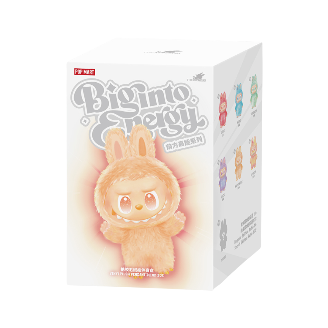 POP MART LABUBU THE MONSTERS BIG INTO ENERGY SERIES VINYL PLUSH PENDANT - CASE OF 6