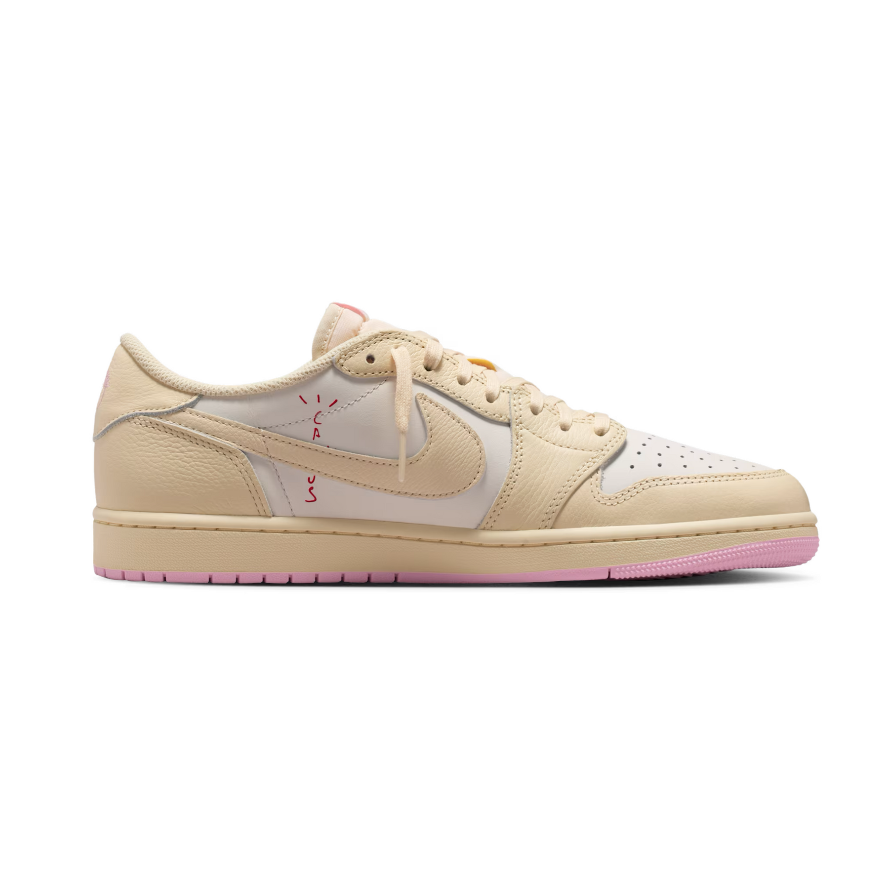 Air Jordan 1 Low x Travis Scott Muslin and Shy Pink