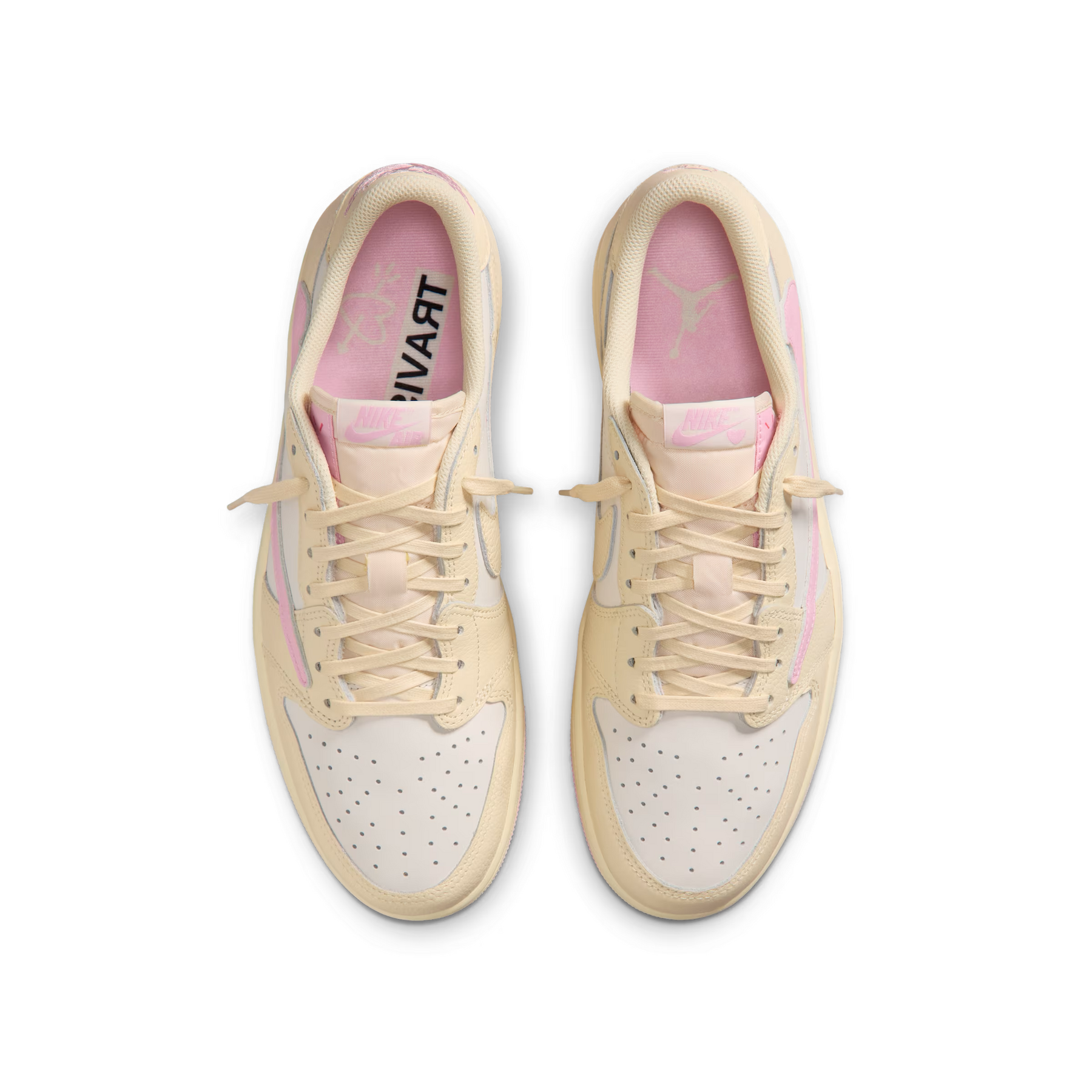 Air Jordan 1 Low x Travis Scott Muslin and Shy Pink