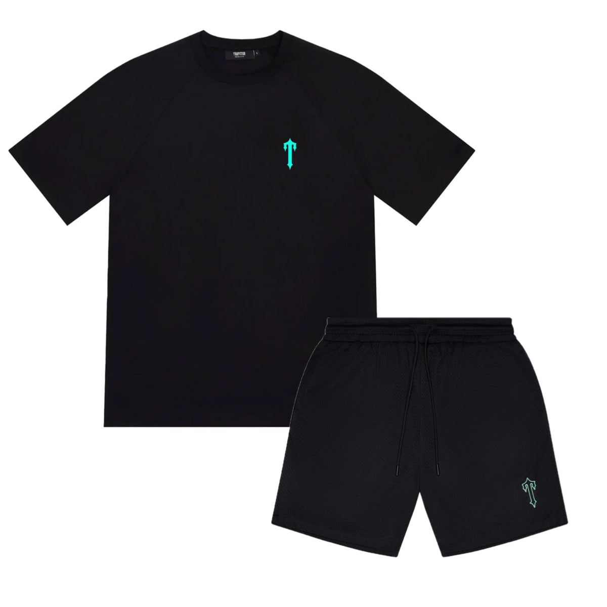 Trapstar Foundation Basketball Short Set - Black/Teal