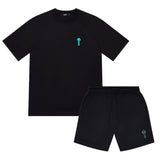 Trapstar Foundation Basketball Short Set - Black/Teal