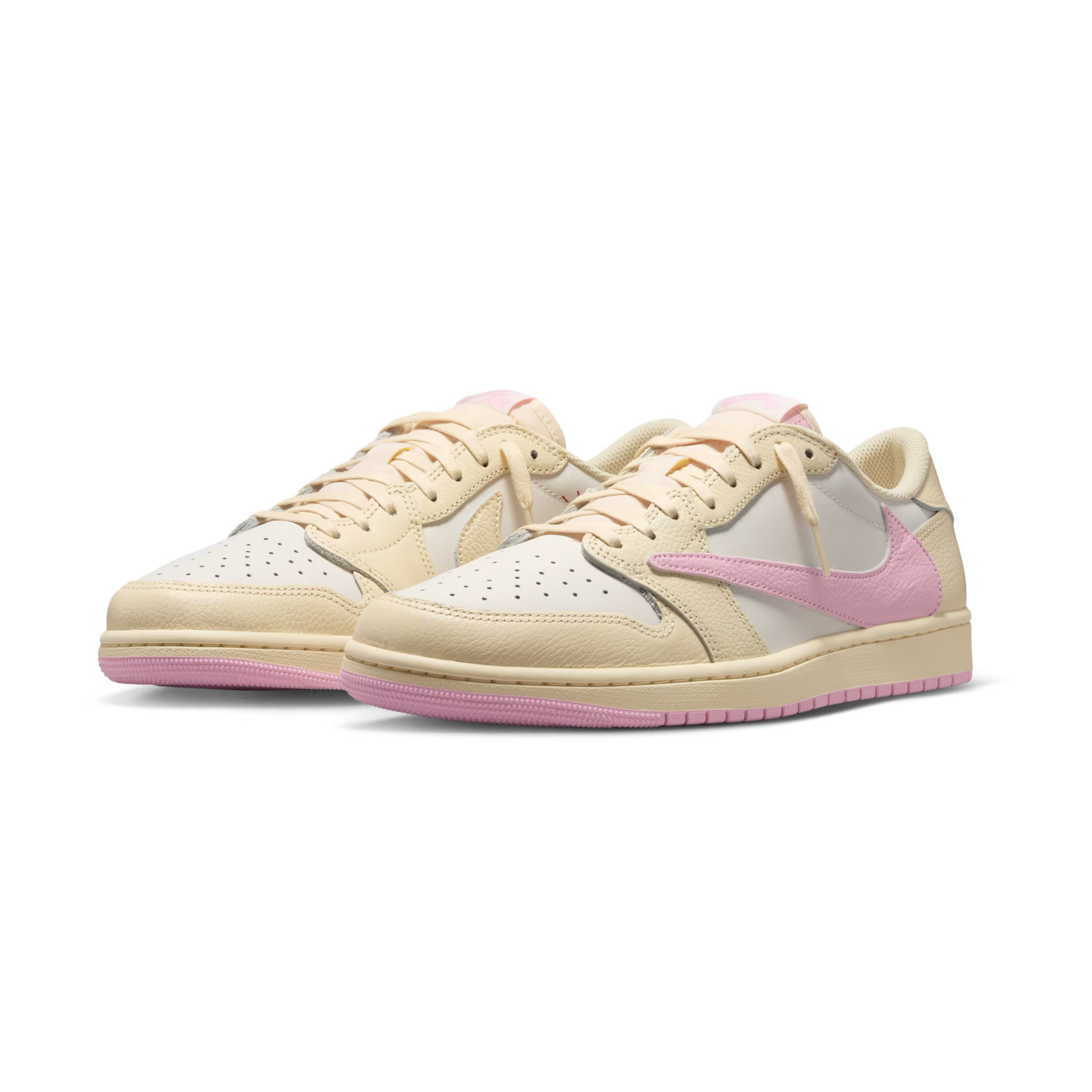 Air Jordan 1 Low x Travis Scott Muslin and Shy Pink