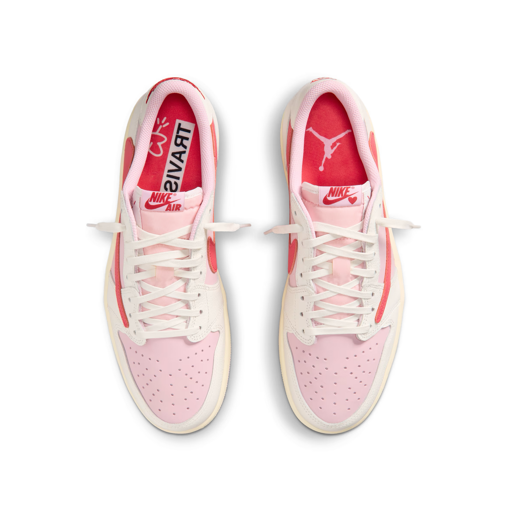 Air Jordan 1 Low x Travis Scott Shy Pink and Tropical Pink