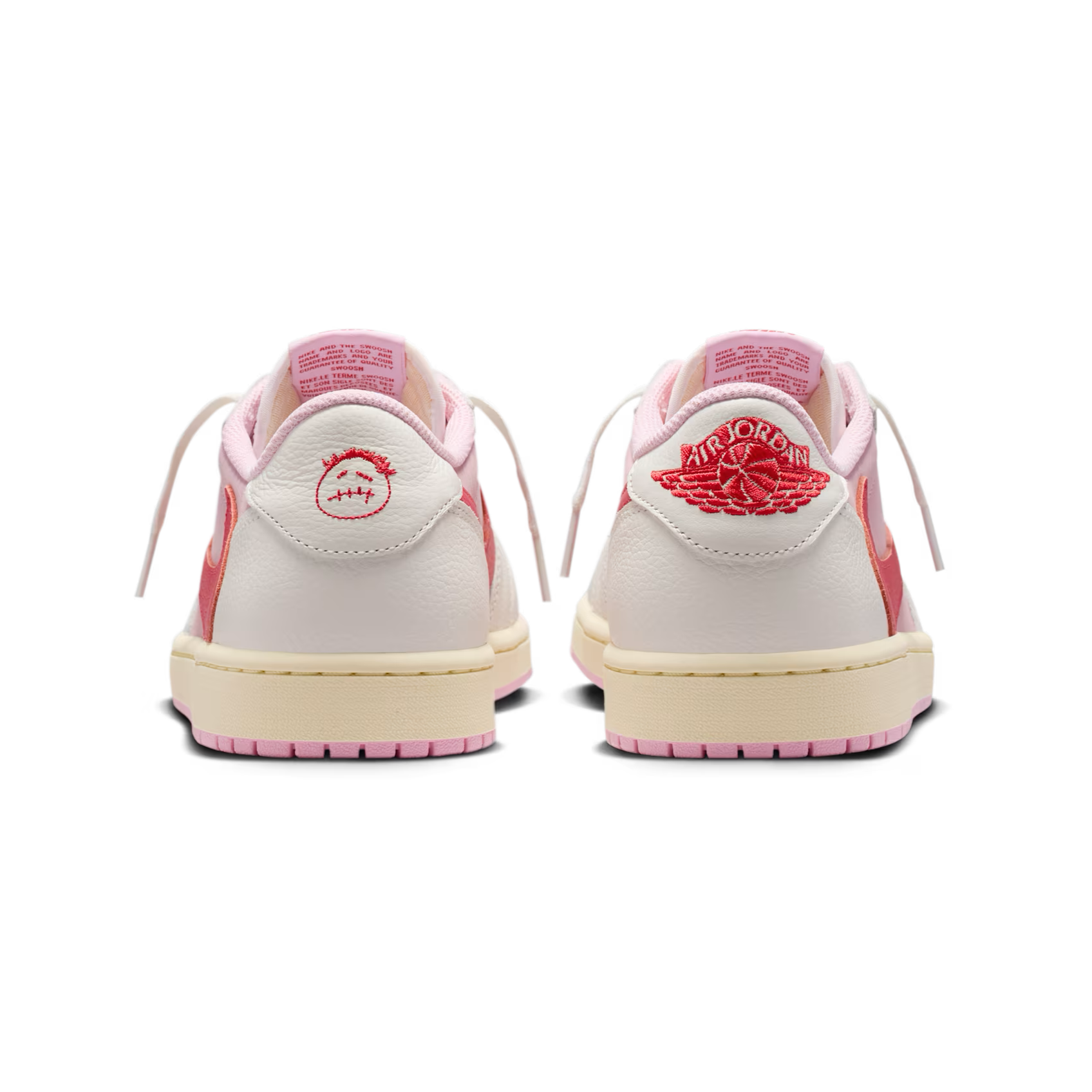 Air Jordan 1 Low x Travis Scott Shy Pink and Tropical Pink
