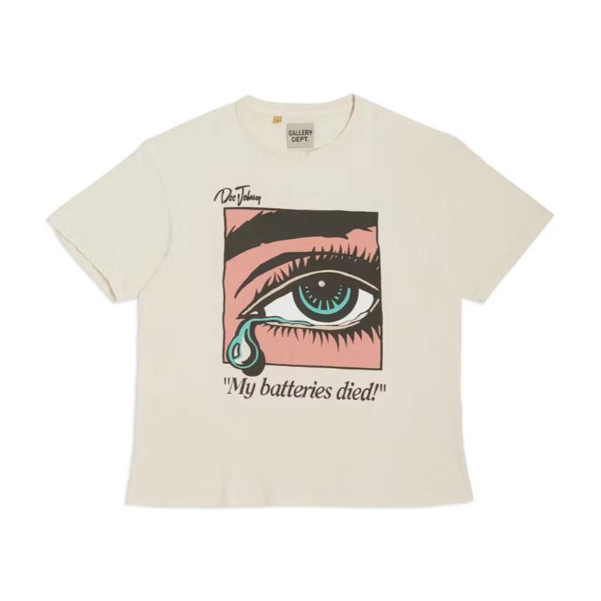 Gallery Dept. Dead Batteries Tee Antique White