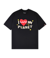 Broken Planet Luv My Planet T Shirt Midnight Black
