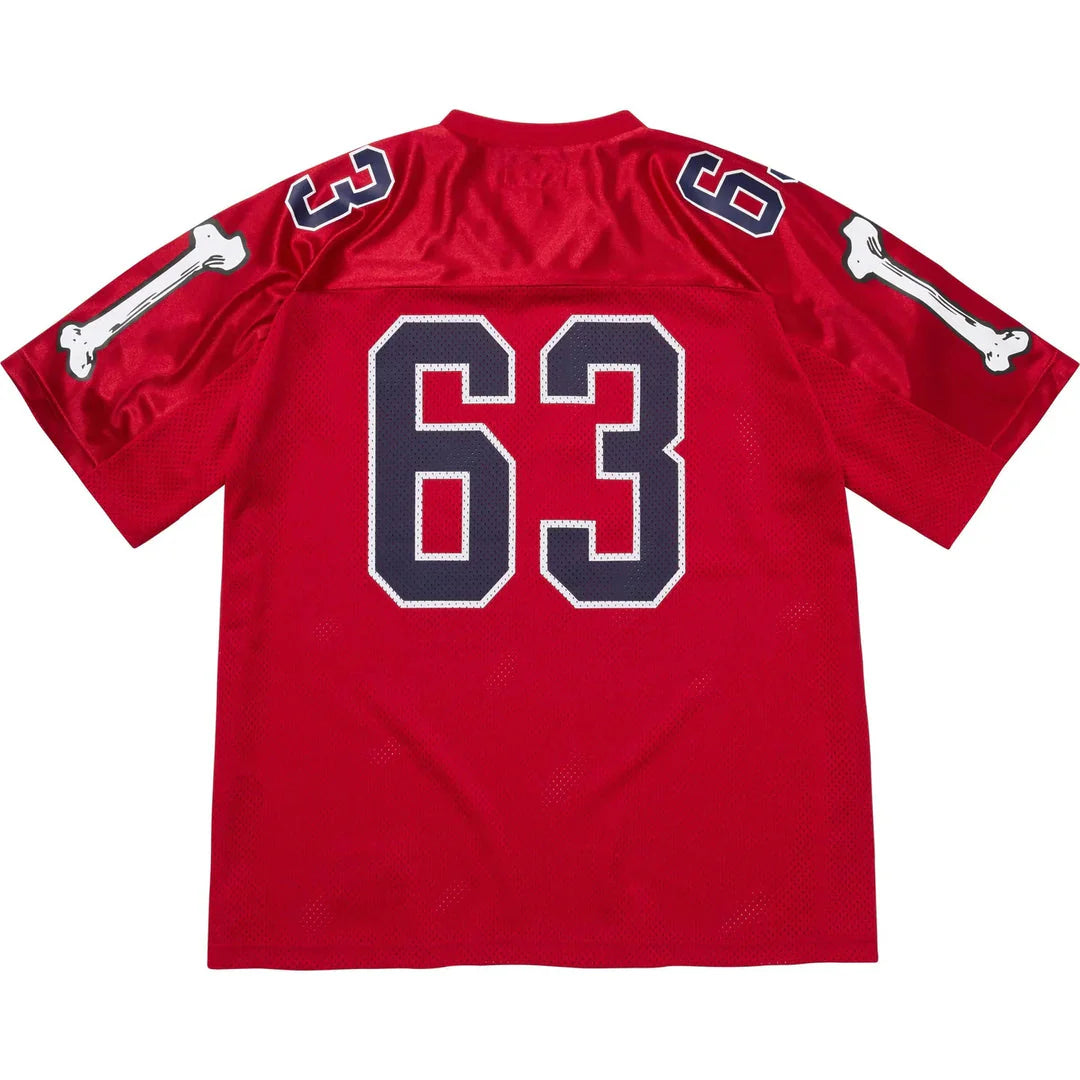 Supreme Bones Football Jersey Red Supreme Bones Football Jersey Red