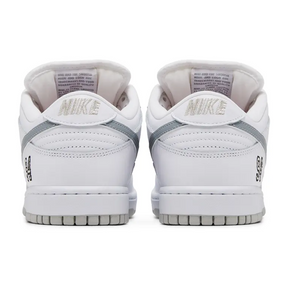 Supreme x Nike Dunk Low SB 'White Metallic Silver'