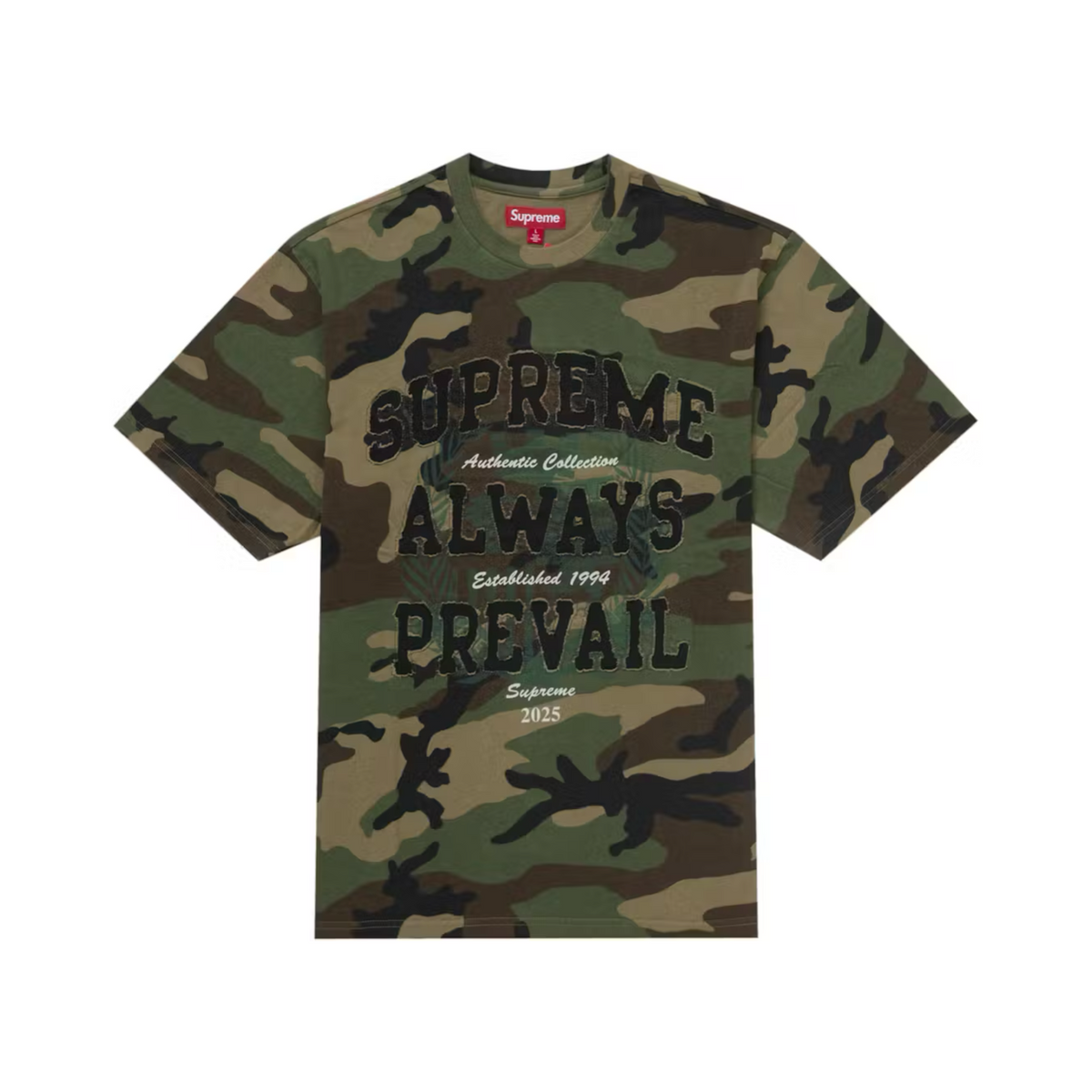 Supreme Always Prevail S/S Top Woodland Camo