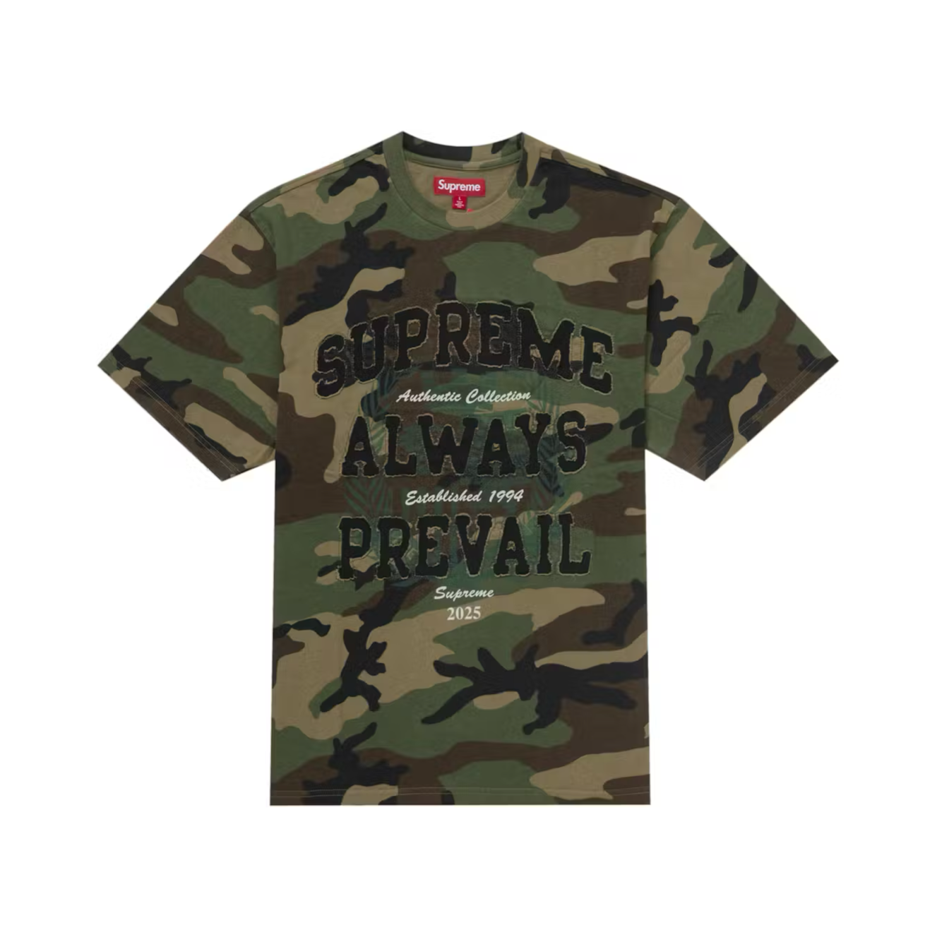 Supreme Always Prevail S/S Top Woodland Camo