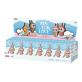 Pop Mart Labubu The Monsters Pin for Love Series Vinyl Plush Pendant (N-Z) Sealed Case (14 Blind Box)