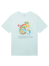 Casablanca Manga Tennis Ball Short Sleeve T-Shirt Pale Blue