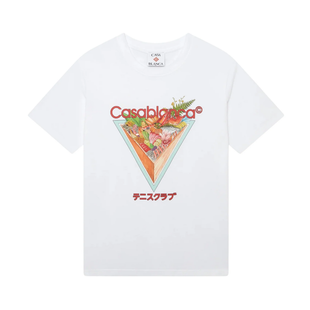 Casablanca Tennis Club Icon Short Sleeve T-Shirt White