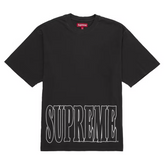 Supreme Cracked Stretch S/S Top Washed Black
