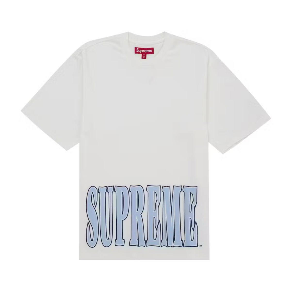 Supreme Cracked Stretch S/S Top White