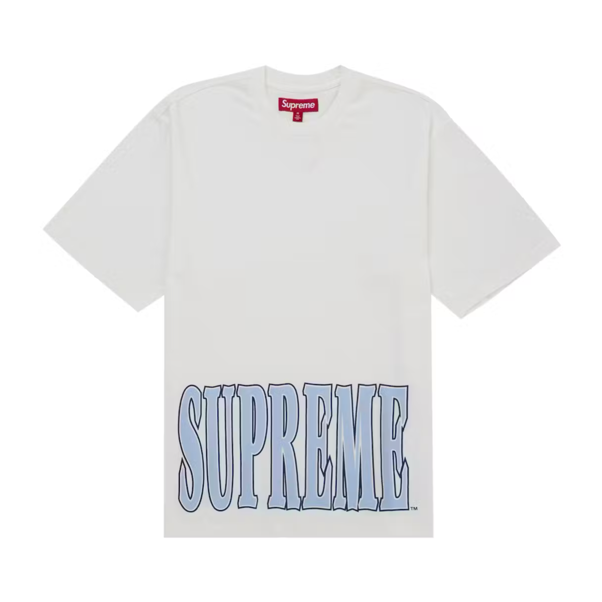 Supreme Cracked Stretch S/S Top White
