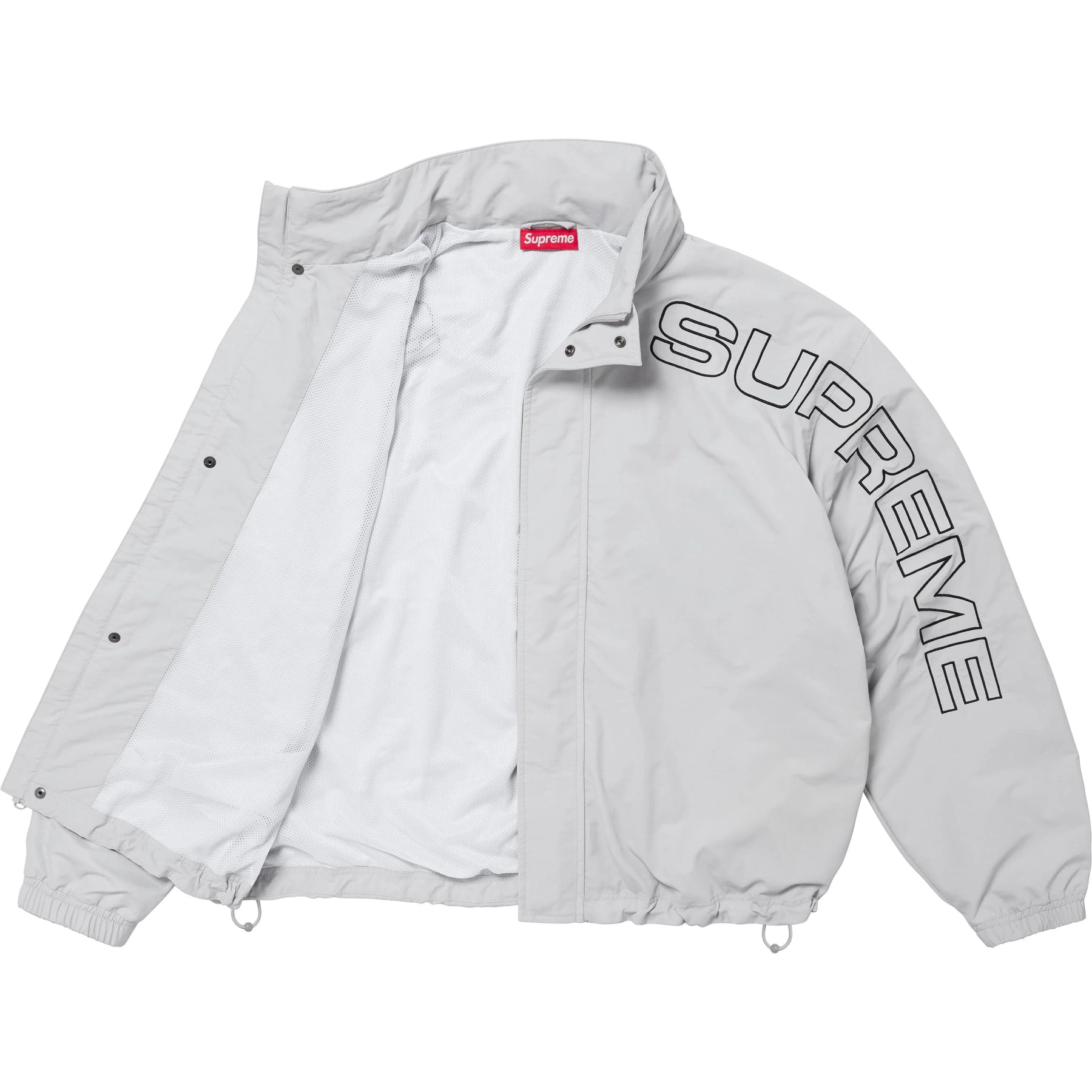 Supreme Spellout Embroidered Tracksuit Grey (FW24)