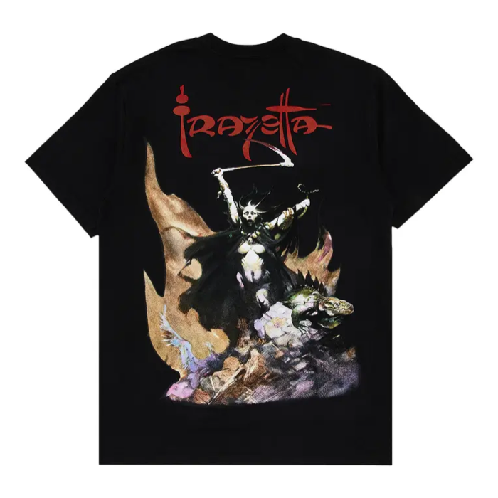 SUPREME / FRANK FRAZETTA WOMAN WITH SCYTHE TEE ‘BLACK’