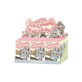 POP MART LABUBU THE MONSTERS EXCITING MACARON SERIES VINYL PLUSH PENDANT - CASE OF 6
