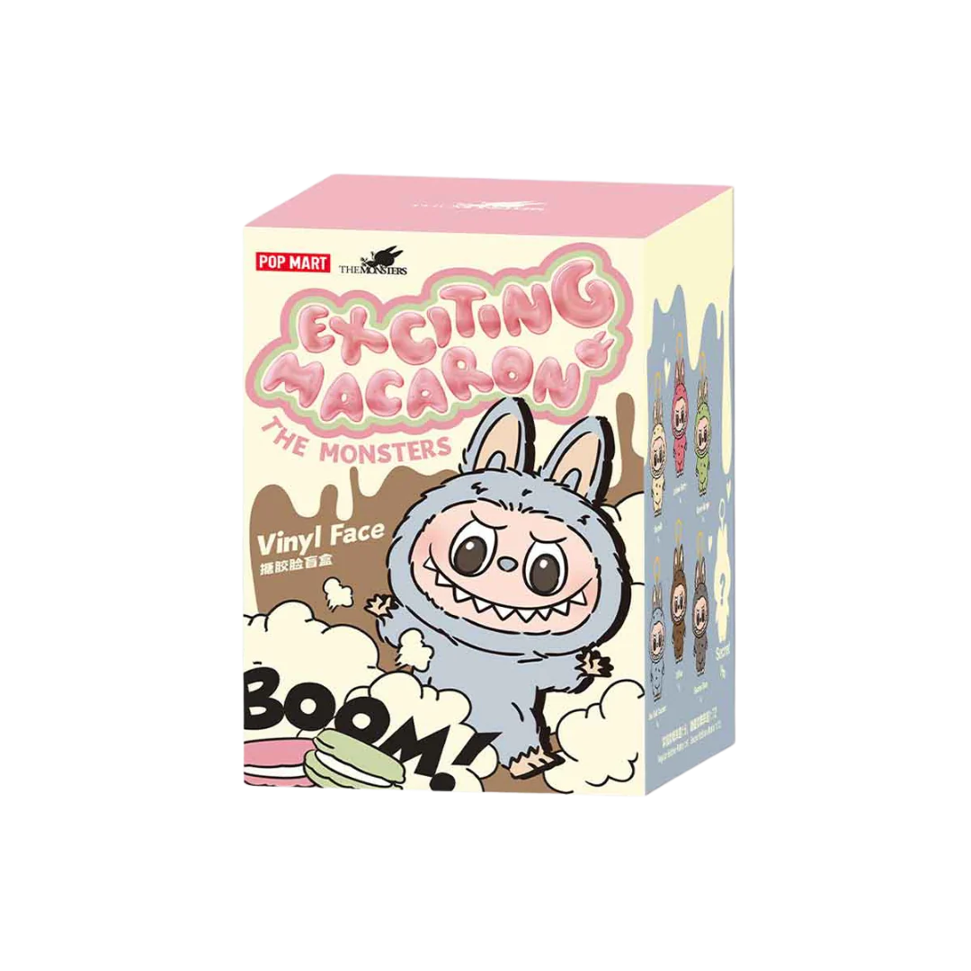 POP MART LABUBU THE MONSTERS EXCITING MACARON SERIES VINYL PLUSH PENDANT - CASE OF 6