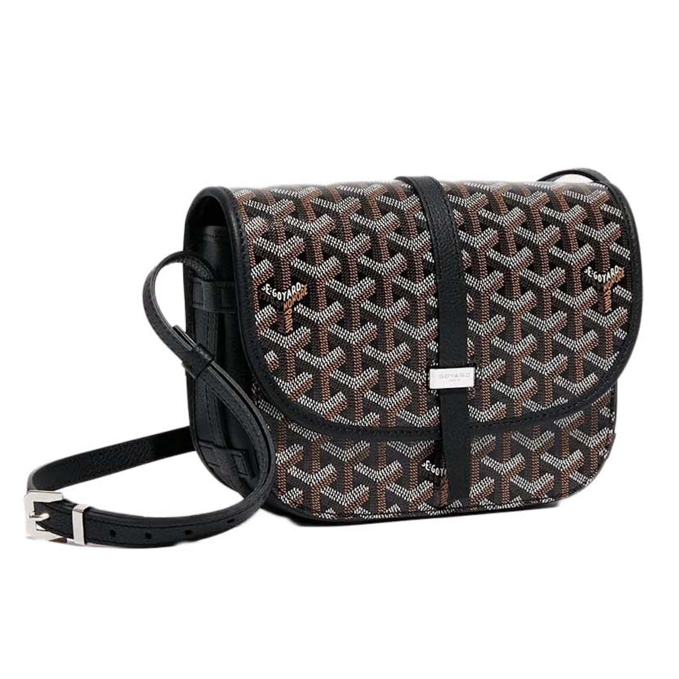 Goyard Goyardine Belvedere II Black PM Messenger Bag