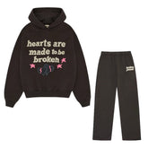 BROKEN PLANET HEARTS ARE MEANT TO BE BROKEN SOOT BLACK TRACKSUIT