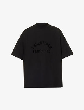 FOG Essentials Logo-Appliquèd Mock-Neck T-Shirt