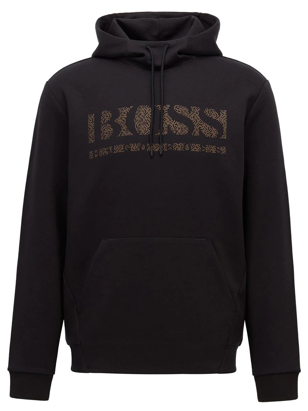 BOSS Logo Pixel Hoodie Black