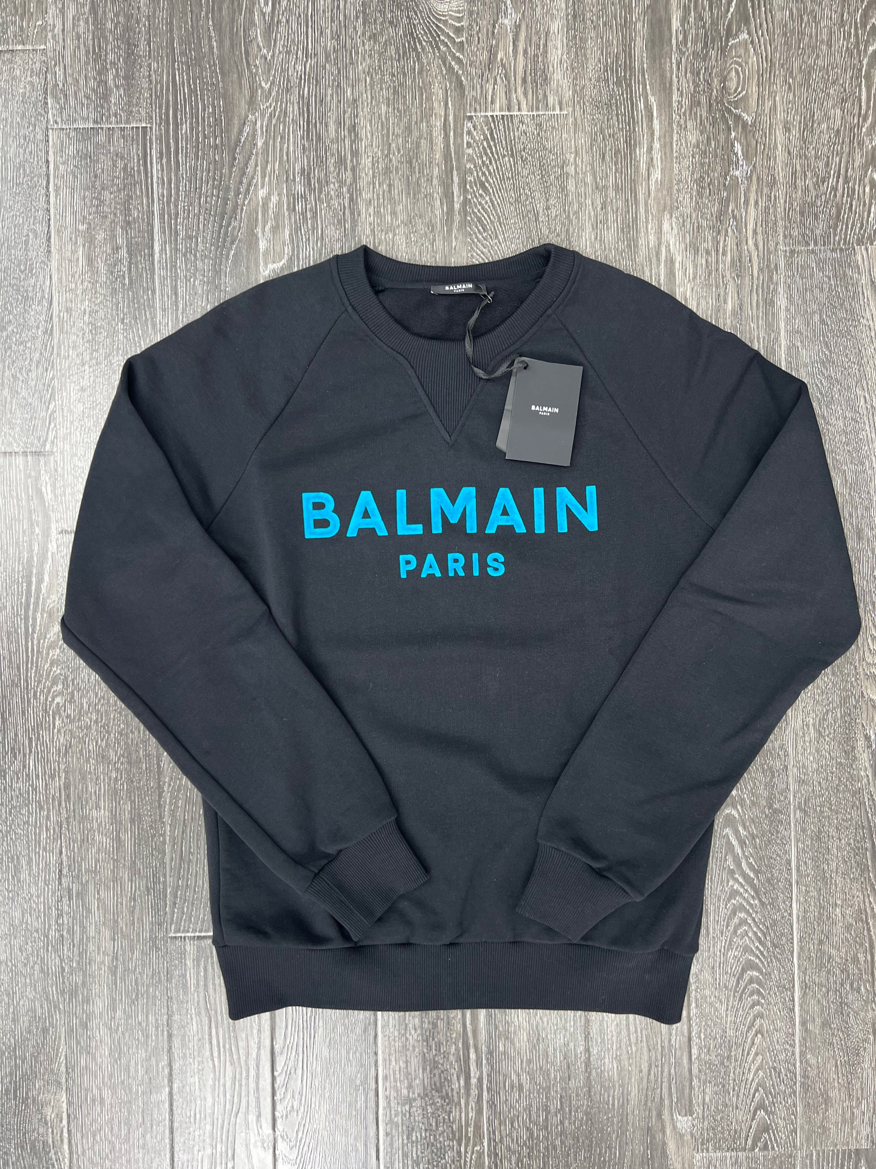 BALMAIN Logo Sweatshirt Blue/Black