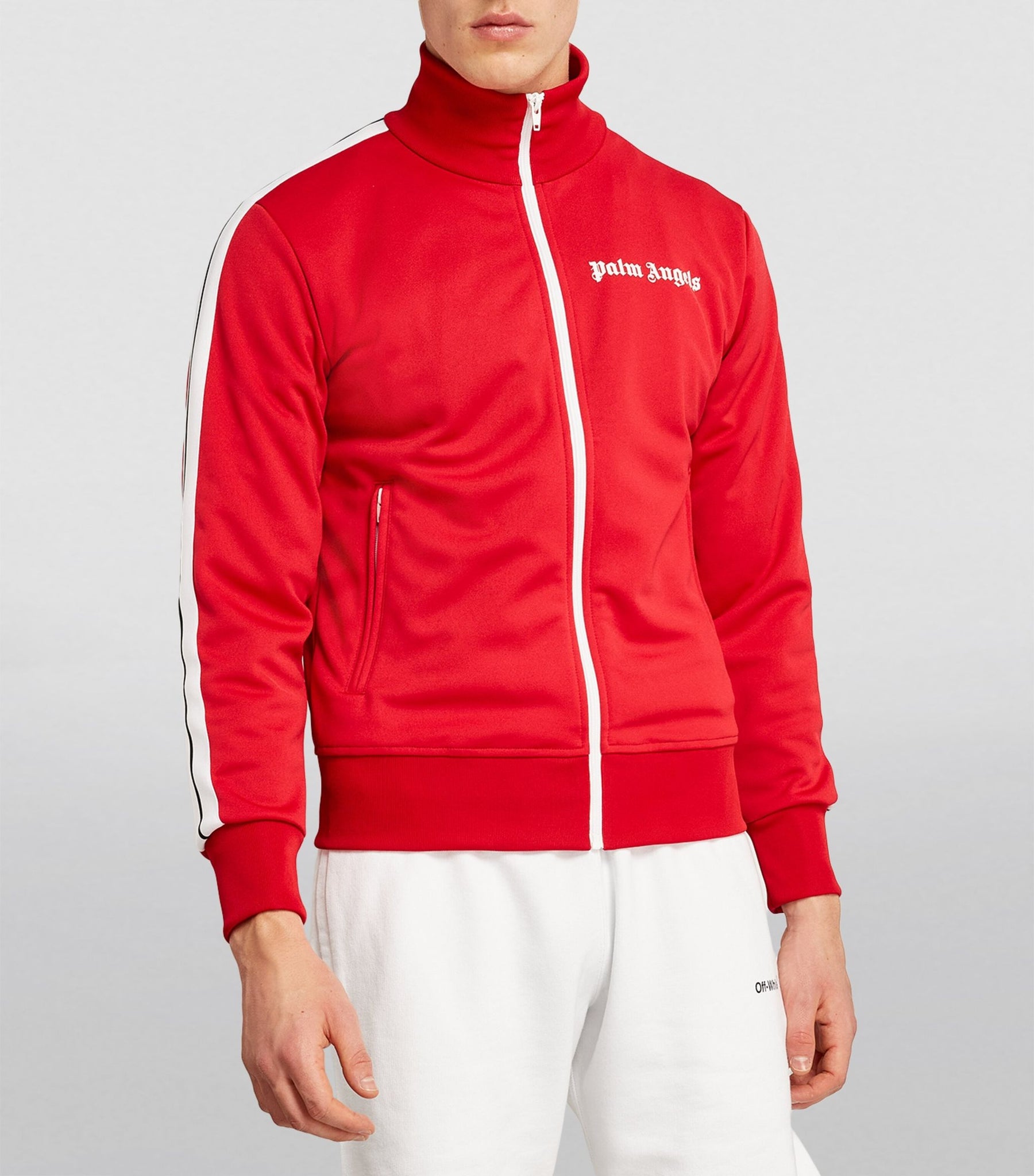 PALM ANGELS Classic Track Jacket Red/White