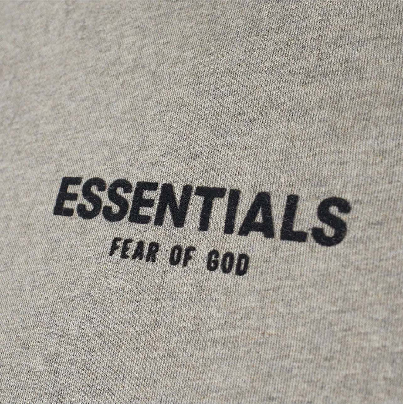 Fear Of God “Essentials” SS22 Dark Oatmeal Logo Tee